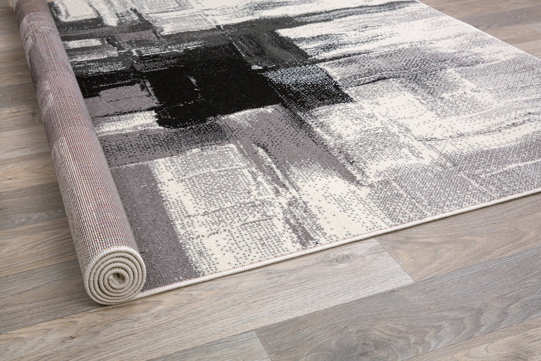 Rugshop Contemporary Modern Abstract Runner Rug