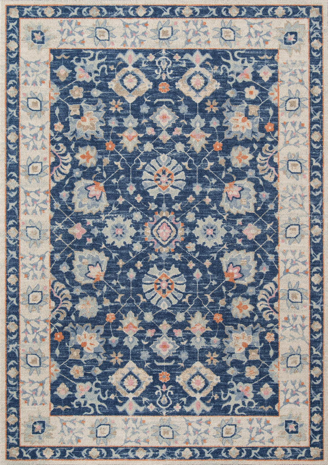 Momeni Anatolia Area Rug 3 ft 3 in x 5 ft Navy 3'3" x 5' - Navy