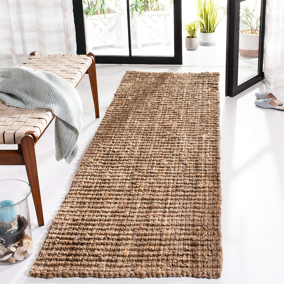 SAFAVIEH Natural Fiber Collection Runner Rug - 2'6" x 14' Natural Handmade 2'6" x 14' Runner - Natural