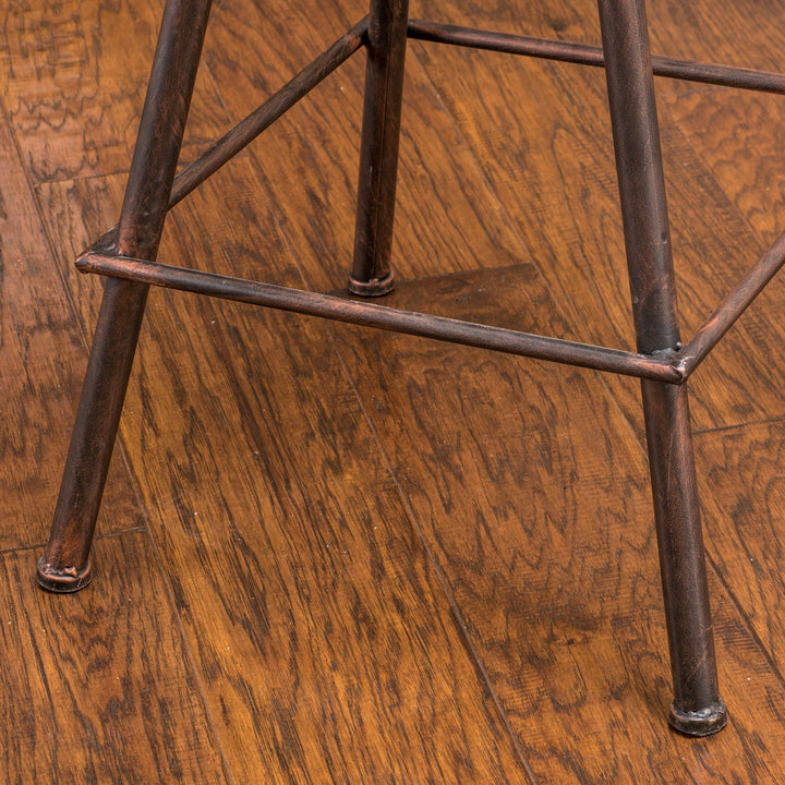 Unique Christopher Knight Home Chapman Iron Saddle Copper Barstool Bar Chair