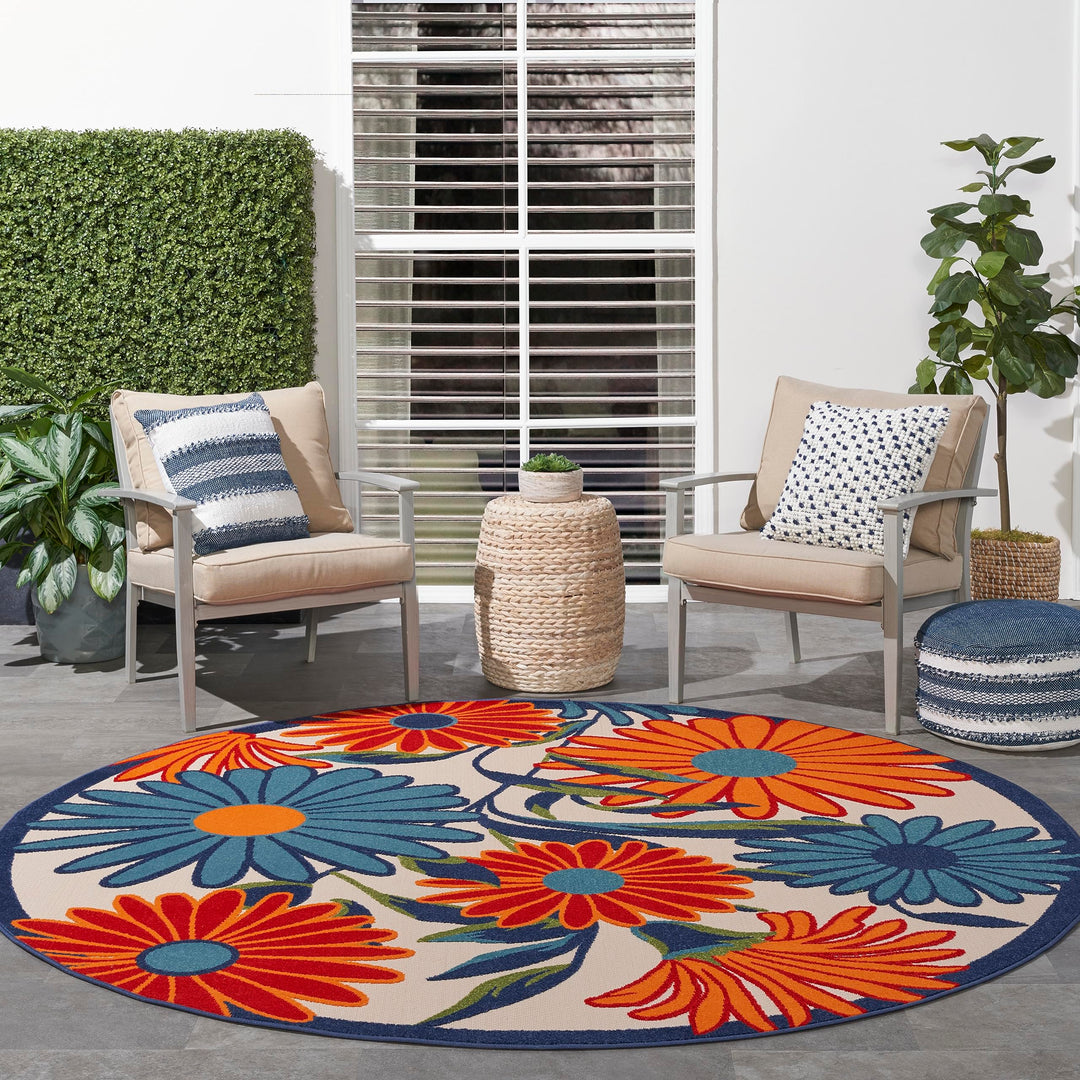 Nourison Aloha Indoor/Outdoor Floral Area Rug