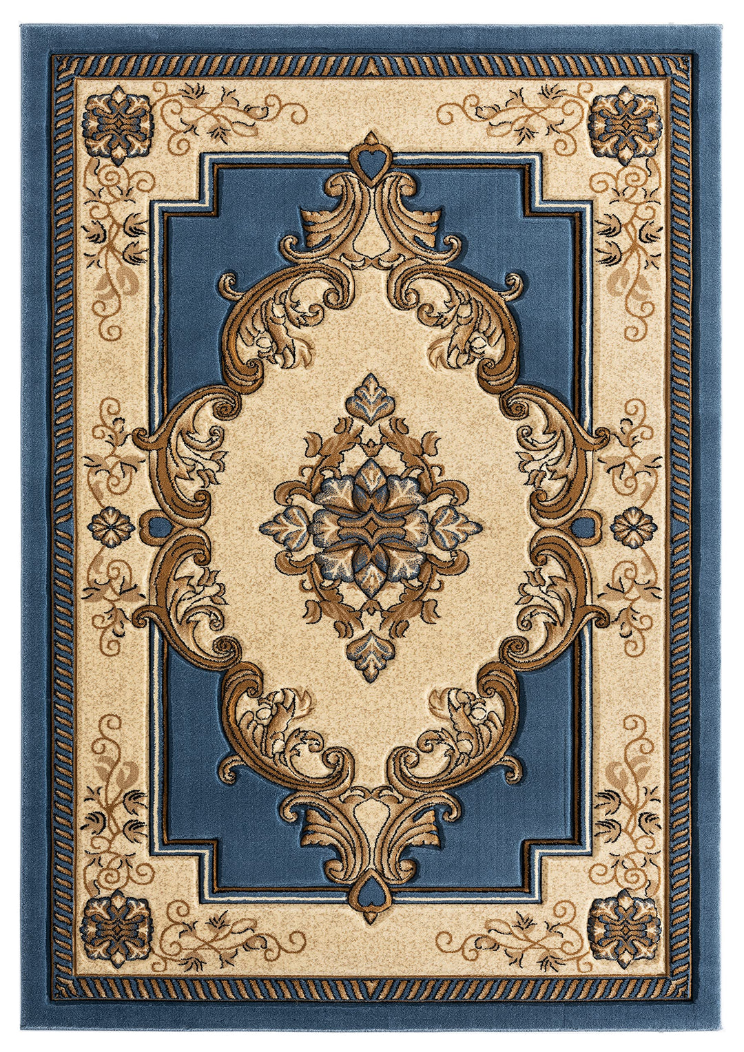 United Weavers of America Bristol Fallon Blue Runner Rug 2'7" x 7'4" 2'7" x 7'4" Runner - Blue