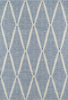 Erin Gates by Momeni River Beacon Denim Hand Woven Indoor Outdoor Area Rug 7'6" x 9'6" - Denim