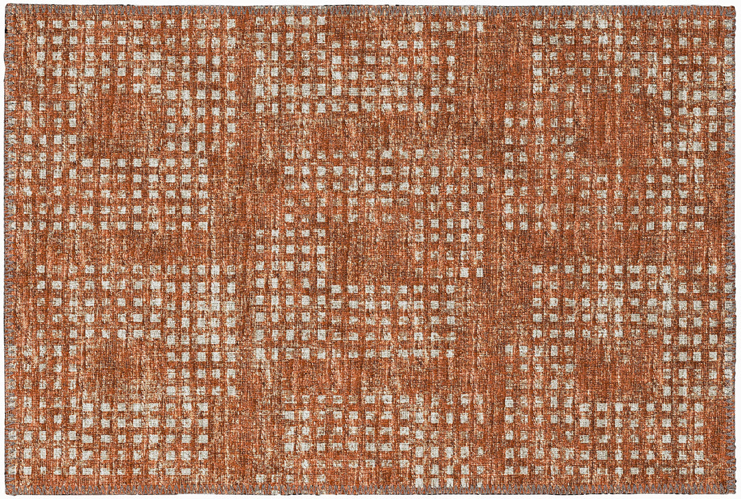 Addison Rugs Eleanor AER31 Canyon 1'8" x 2'6" Indoor Outdoor Area Rug Easy Clean 1'8" x 2'6" - Canyon