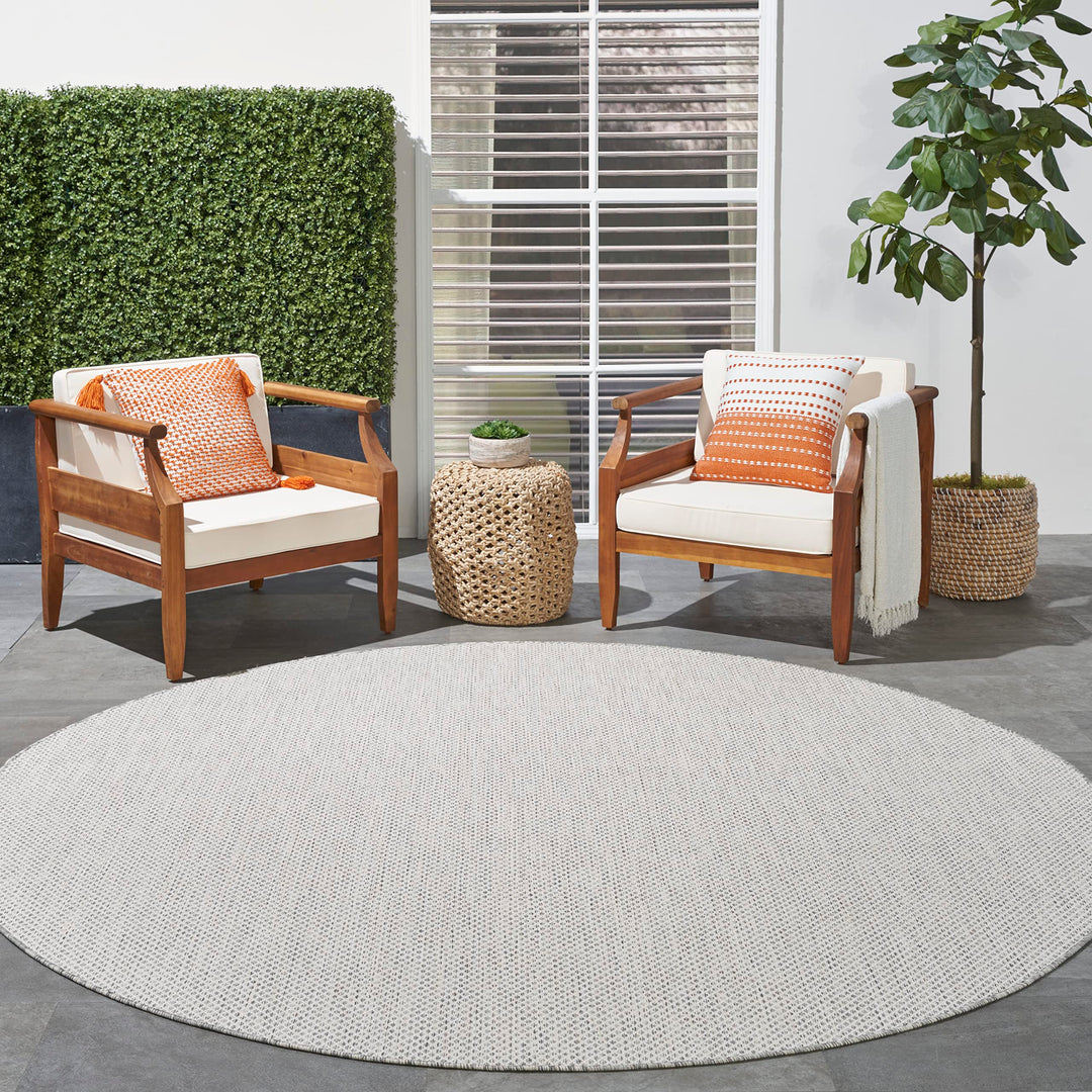 Nourison Courtyard Indoor/Outdoor Modern Geometric Area Rug