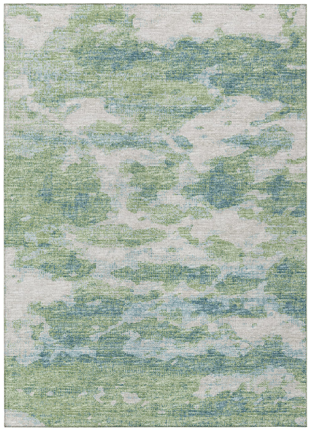 Addison Rugs Indoor/Outdoor Accord AAC36 Green Washable 5' x 7'6" Indoor Outdoor 5' x 7'6" - Green Teal Denim