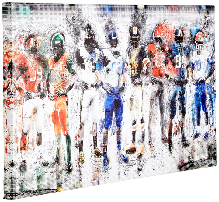 Digital Art PT2505-32-16 Football Team-Large Sport Canvas Art 32 x 16 in