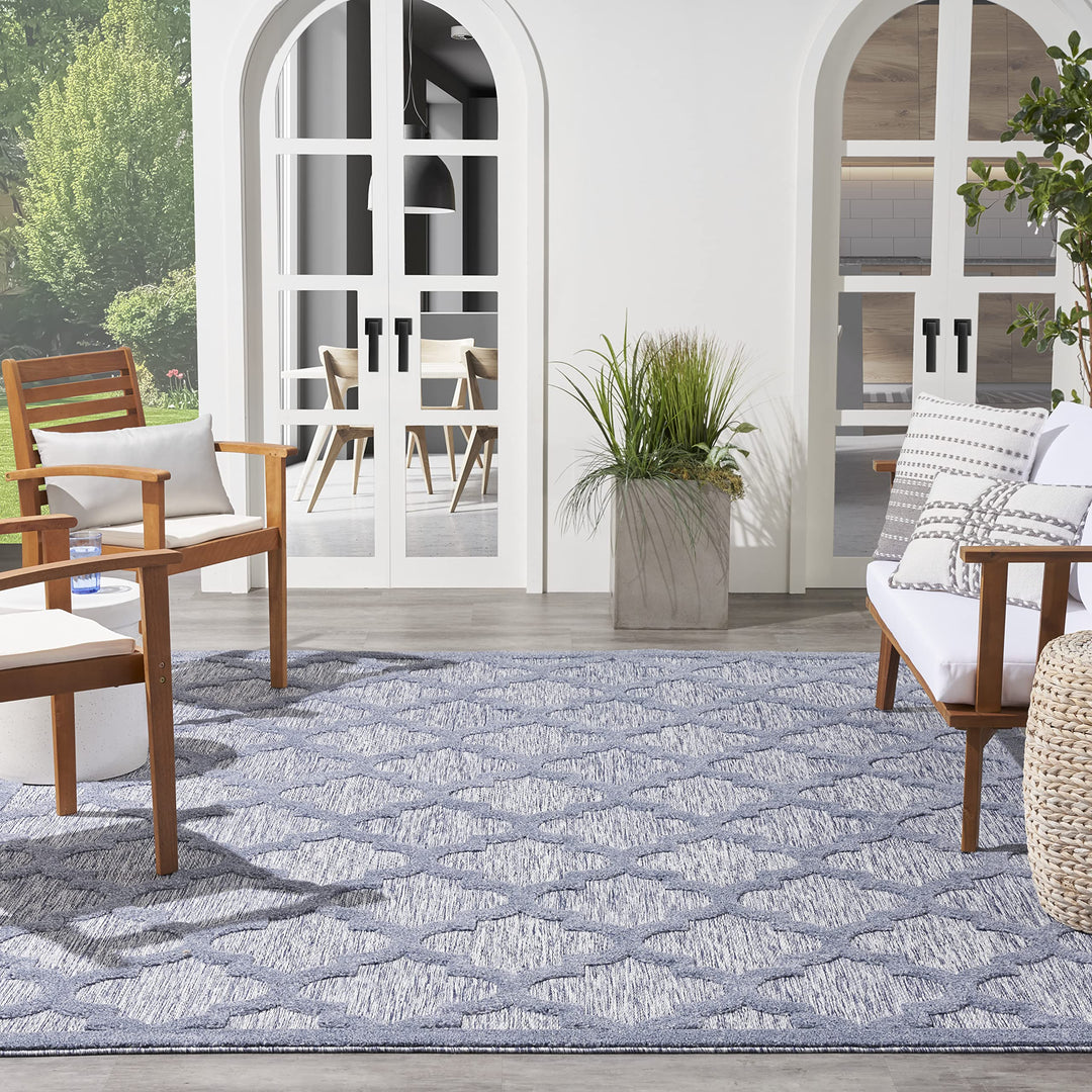 Nourison Easy Care Indoor/Outdoor Moroccan Trellis Area Rug