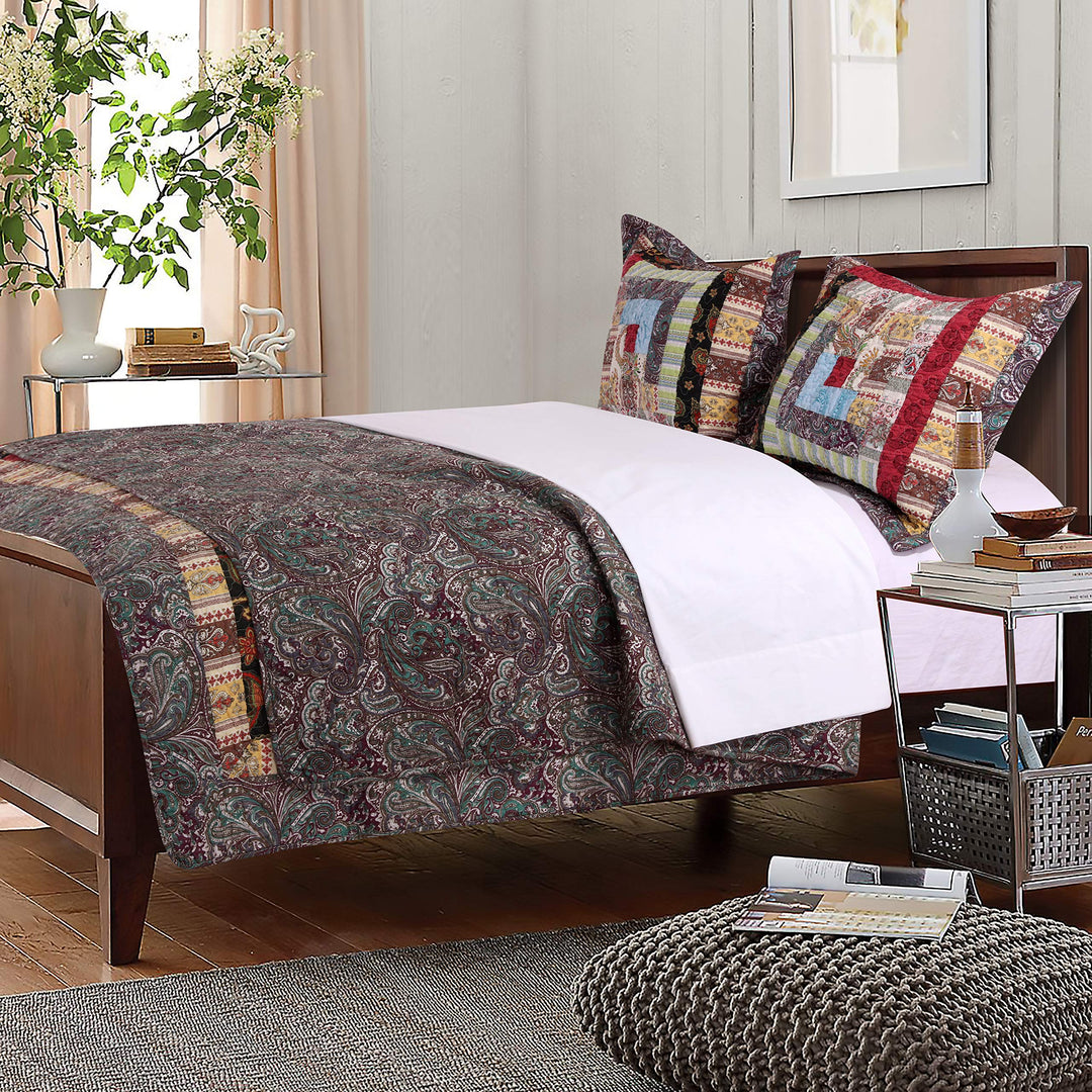 Greenland Home Colorado Lodge Quilt Set Full/Queen (3 Piece) Multi