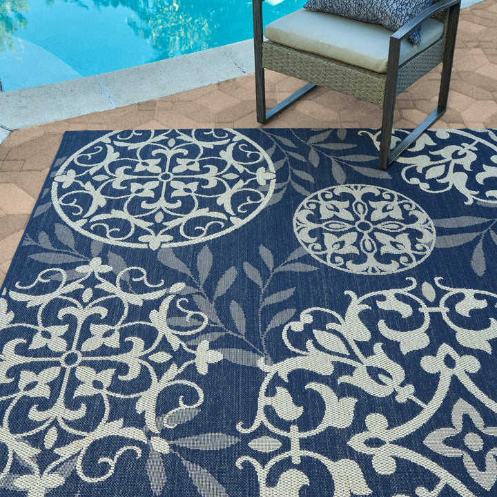 Gertmenian Indoor Outdoor Classic Flatweave Area Rug Stain & UV Resistant Carpet