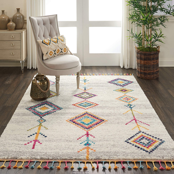 Nourison Moroccan Casbah Tribal Tassel Area Rug