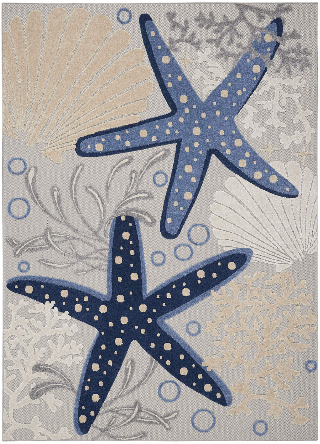 Nourison Aloha Coastal Starfish Indoor/Outdoor Area Rug