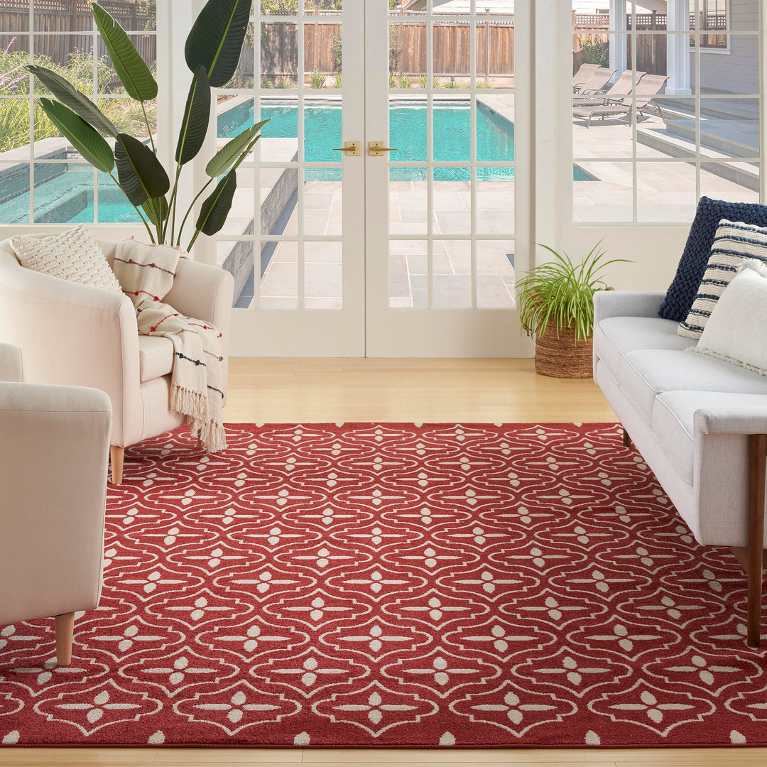 Nourison Essentials Indoor/Outdoor Moroccan Area Rug