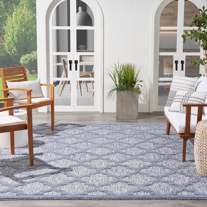 Nourison Easy Care Indoor/Outdoor Moroccan Trellis Area Rug