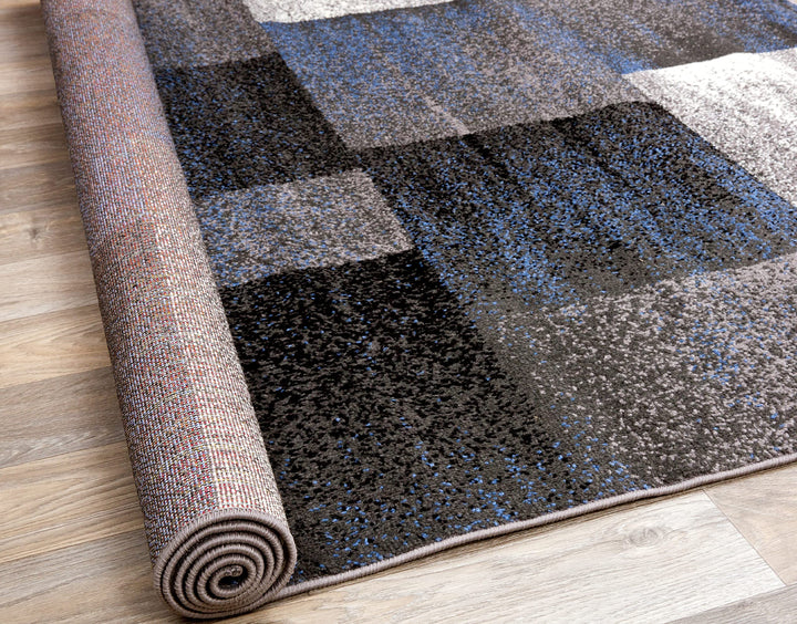 Rugshop Modern Geometric Boxes Area Rug