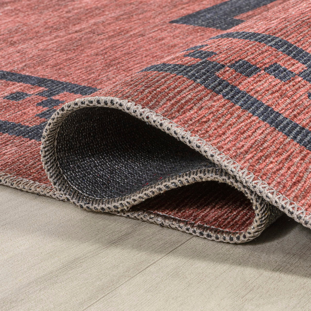 JONATHAN Y Rand Medallion Textured Weave Machine Washable Area Rug