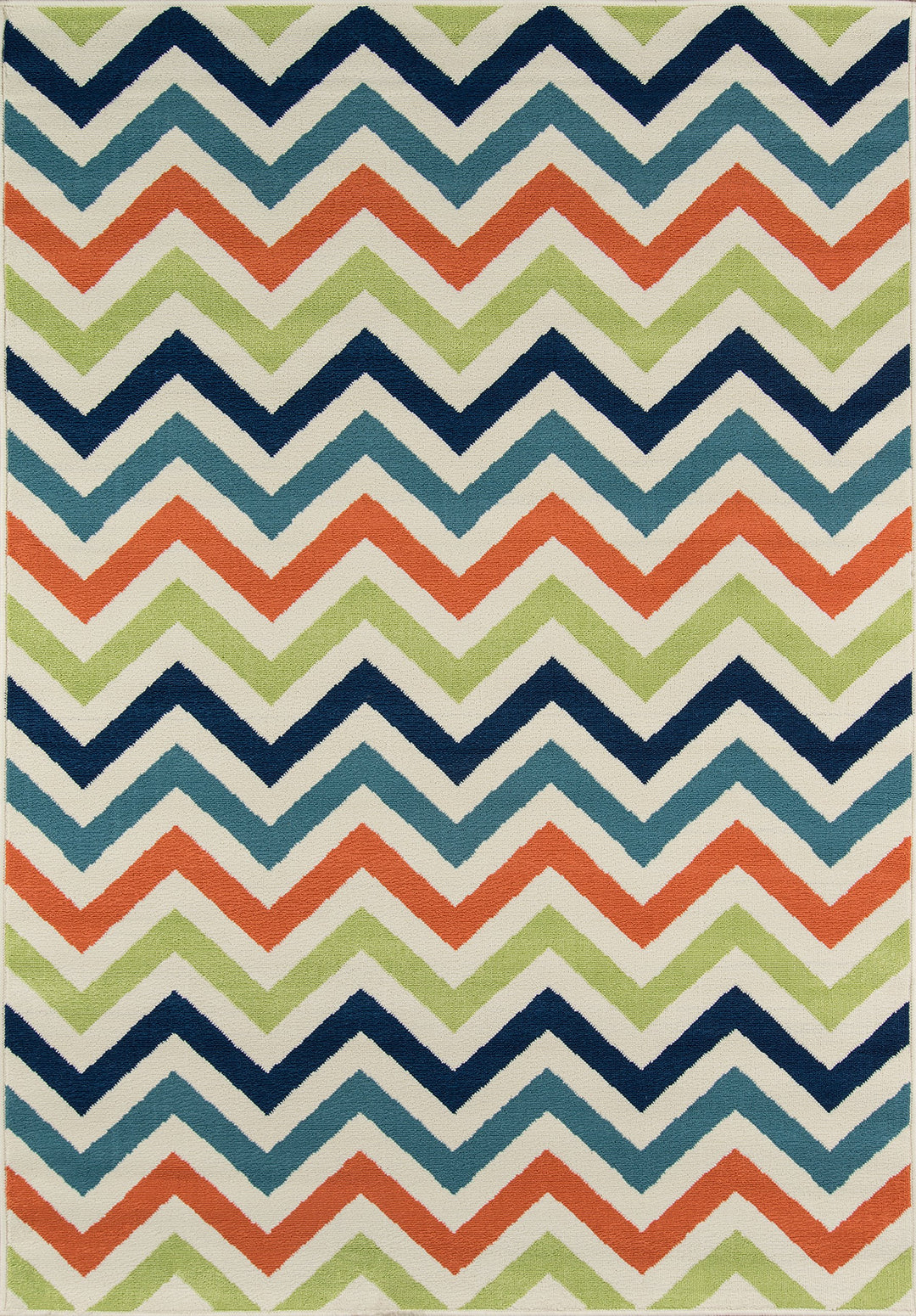 Momeni Rugs Baja Collection Contemporary Indoor & Outdoor Area Rug Easy to 8'6" x 13' - Multi