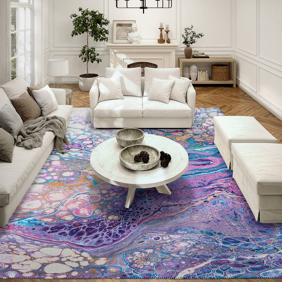 Addison Rugs Karina AKC49 Periwinkle 3' x 5' Indoor Outdoor Area Rug Easy - Diamond Home USA