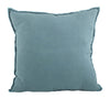 SARO LIFESTYLE Graciella Collection 100% Linen Down-Filled Throw Pillow with Sea Green