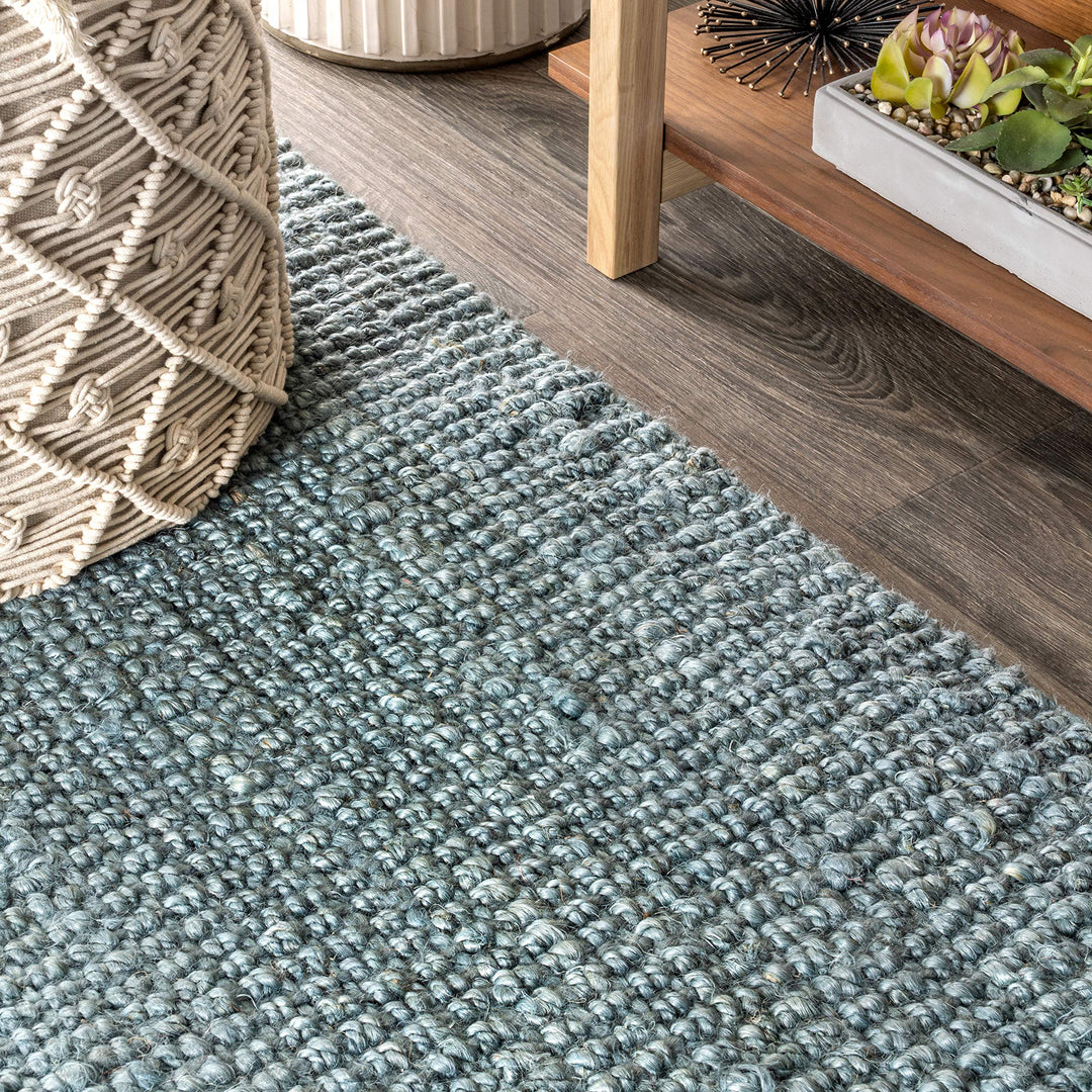 JONATHAN Y Maras Hand Woven Chunky Jute with Fringe Area Rug