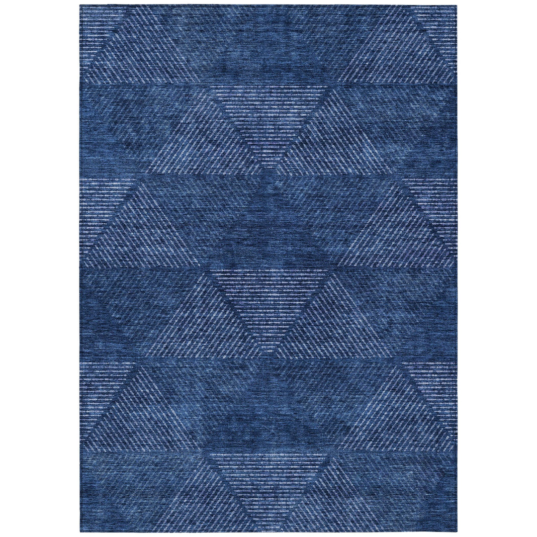 Addison Rugs Chantille ACN777 Navy 3' x 5' Indoor/Outdoor Machine Washable Navy - 3' x 5'