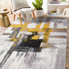 Rugshop Contemporary Modern Abstract Area Rug 7' 10" x 10' Gold 7'10" x 10' - Gold