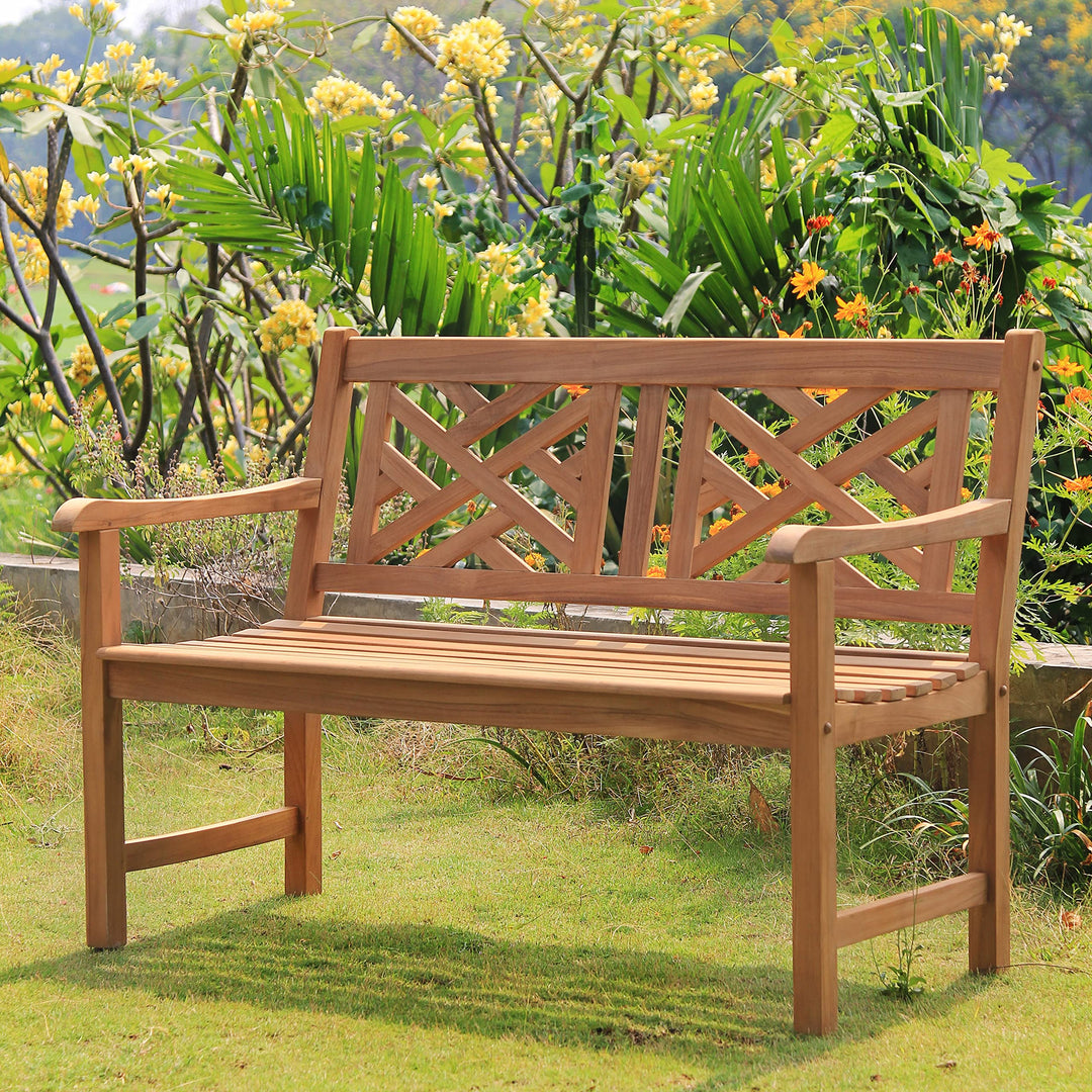 Cambridge Casual Maine Outdoor Garden Bench for Patio Furniture 4-Foot