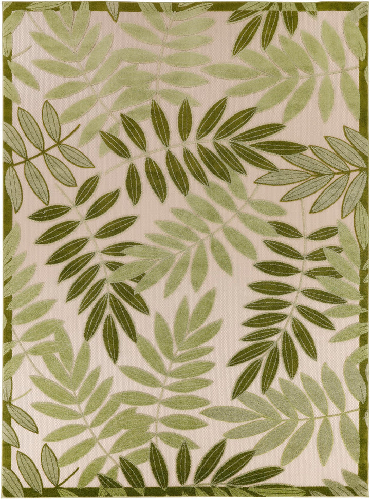 Nourison Aloha Leaf Print Vibrant Indoor/Outdoor Area Rug