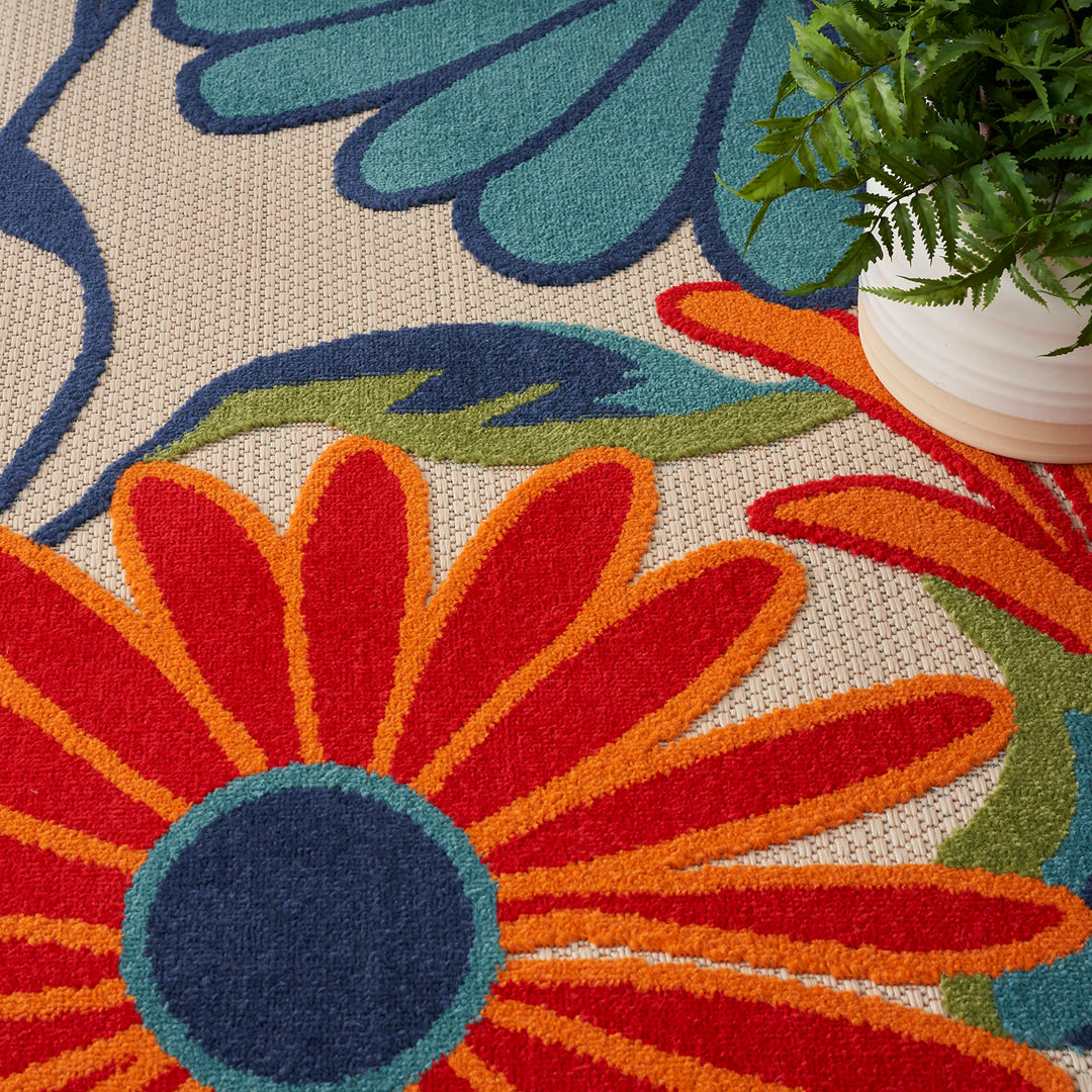 Nourison Aloha Indoor/outdoor Floral Area Rug