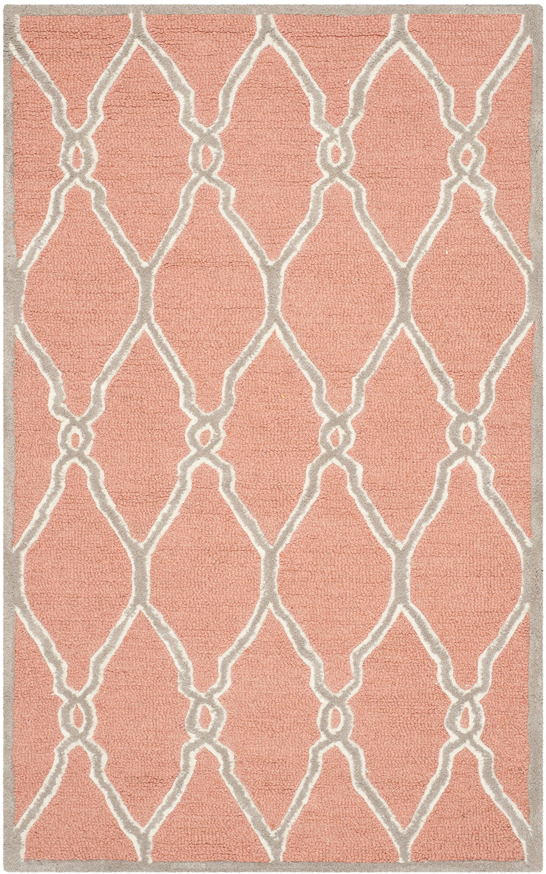 SAFAVIEH Cambridge Collection Accent Rug - 3' x 5' Coral & Ivory Handmade