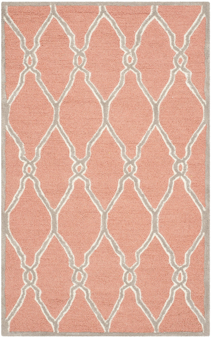 SAFAVIEH Cambridge Collection Accent Rug - 3' x 5' Coral & Ivory Handmade