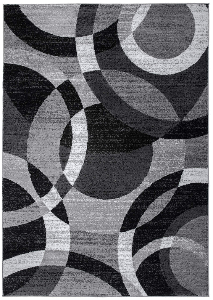 Rugshop Contemporary Abstract Circles Perfect for high traffic areas of your -