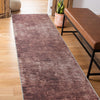 Rugshop Contemporary Distressed Stripe Stain Resistant Flat Weave Eco Friendly 2'6" x 7' Runner - Rust