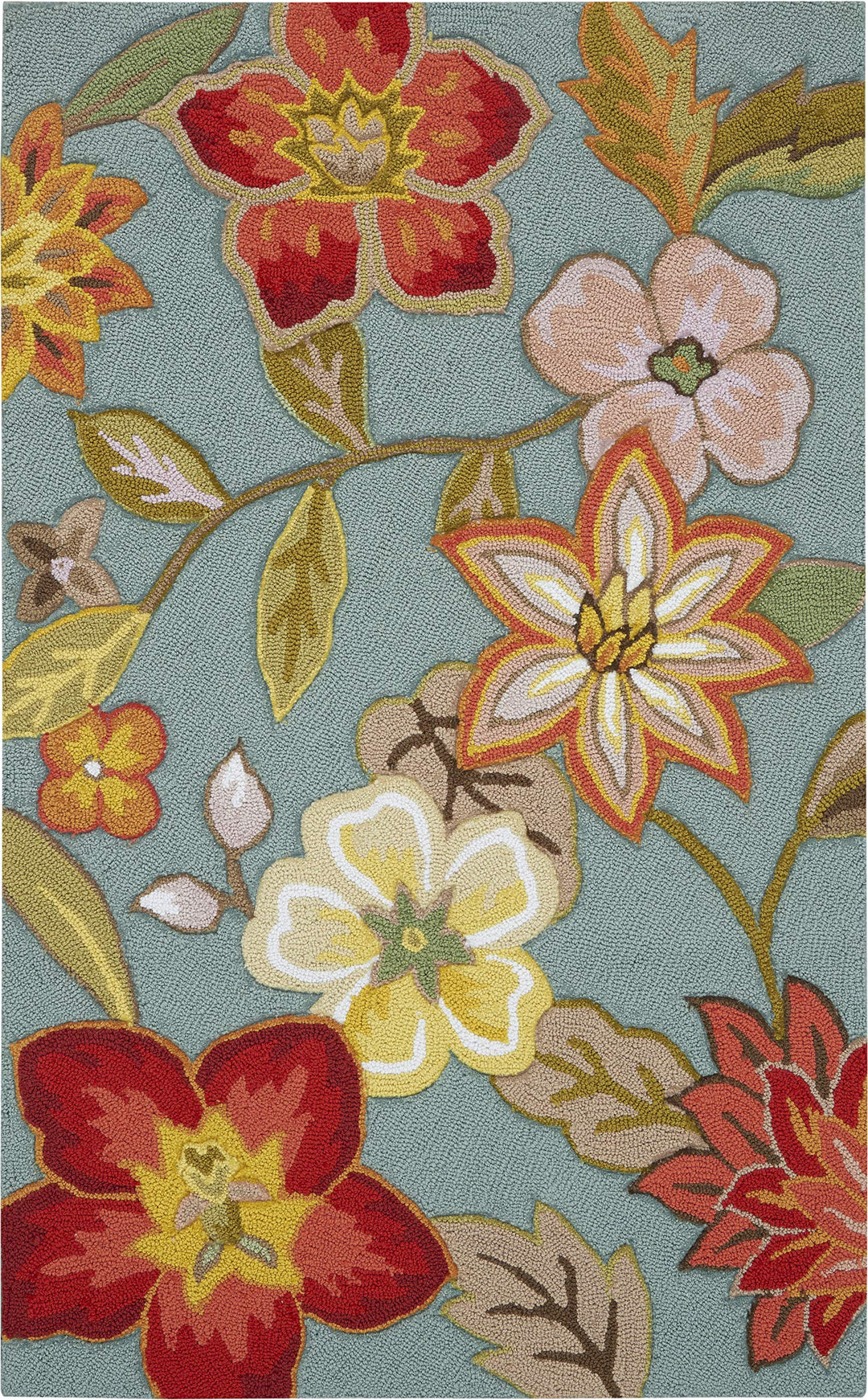 Nourison Fantasy Area-Rug Modern Floral Bed Room Living Room