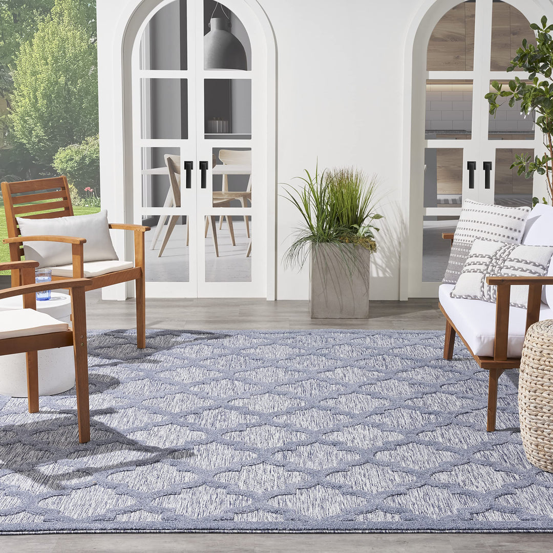 Nourison Easy Care Indoor/Outdoor Moroccan Trellis Area Rug