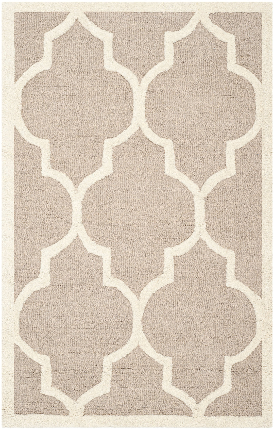 SAFAVIEH Cambridge Collection 2'6" x 4' Beige/Ivory CAM134J Handmade Moroccan