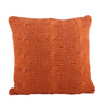 SARO LIFESTYLE 1020 McKenna Knitted Collection Tangerine Cable Knit Design