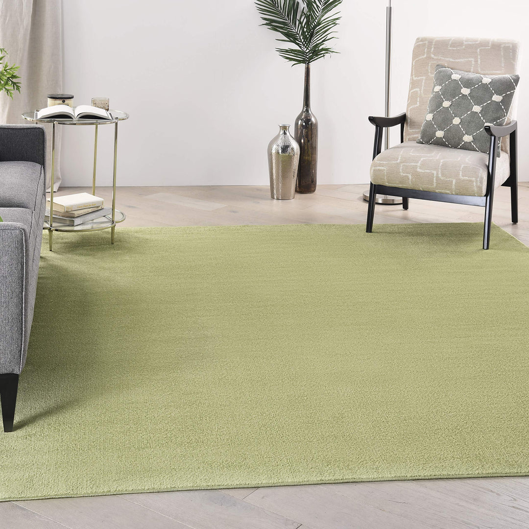 Nourison Essentials Indoor/Outdoor Green 9' x Square Area Rug Easy Cleaning 9' Square - Green