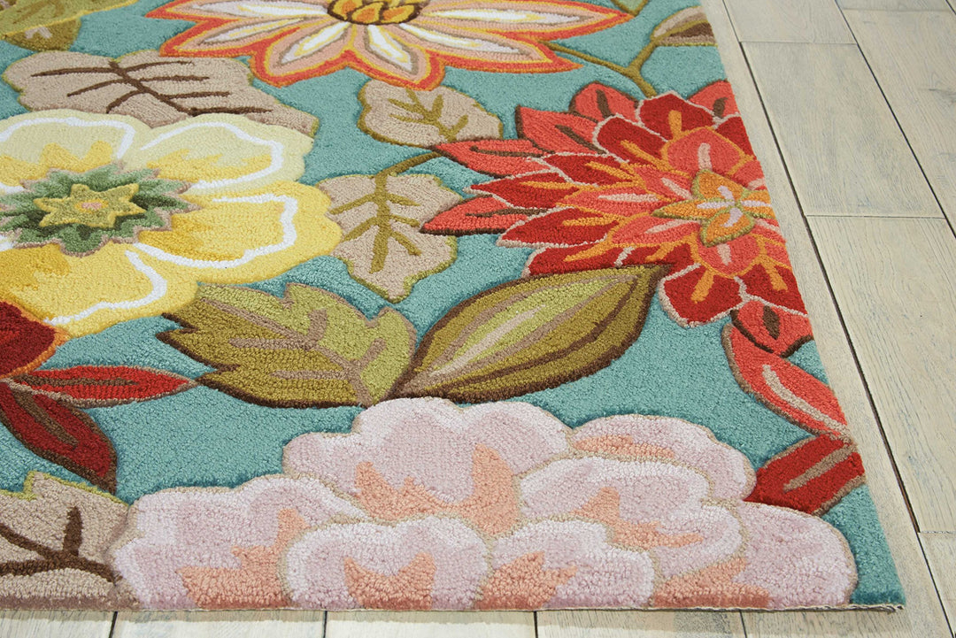 Nourison Fantasy Area-Rug Modern Floral Bed Room Living Room