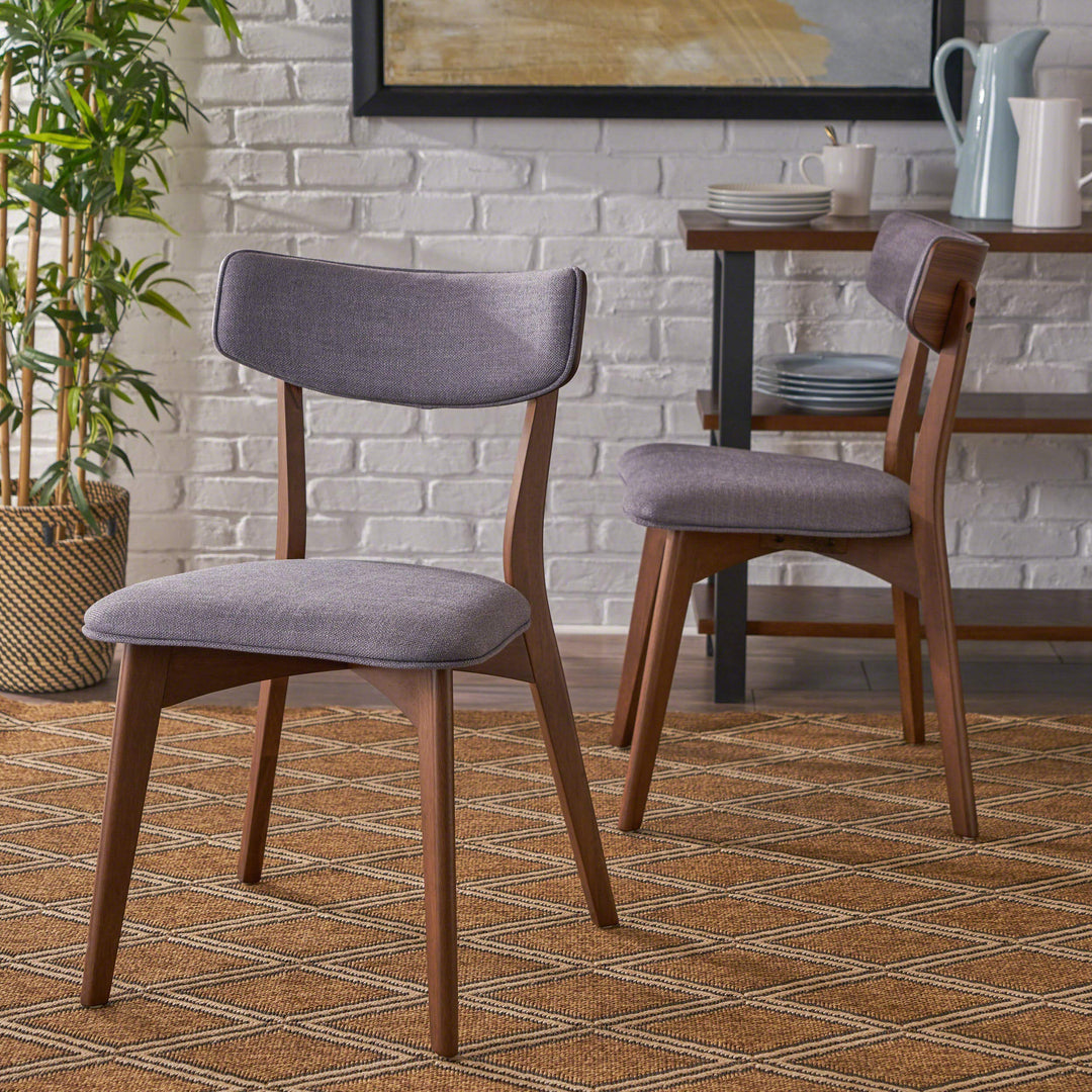 Christopher Knight Home Abrielle Mid-Century Modern Dining Chairs with Light