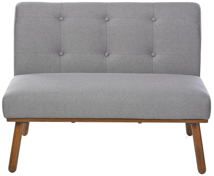 The Mezzanine Shoppe Playmate Upholstered Tufted Armless Loveseat 40.5" Gray Grey