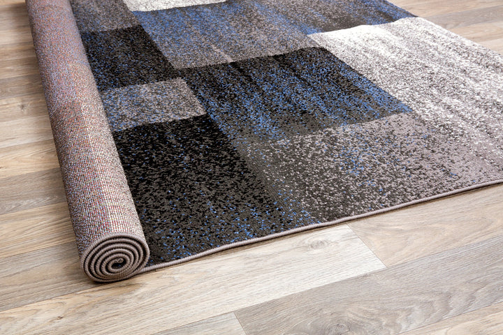 Rugshop Modern Geometric Boxes Area Rug