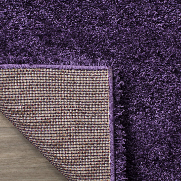 SAFAVIEH Milan Shag Collection Runner Rug - 2' x 12' Purple Solid Design