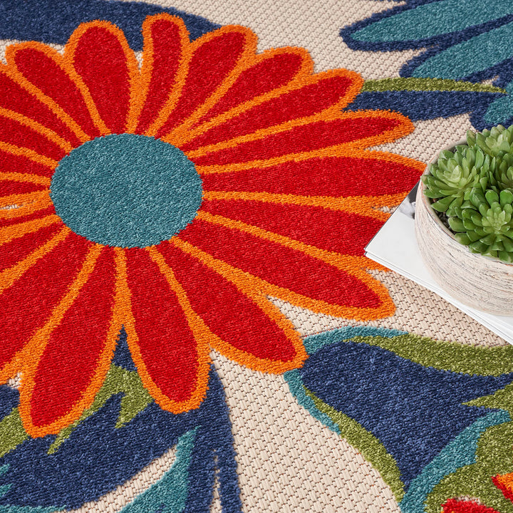 Nourison Aloha Indoor/Outdoor Floral Area Rug