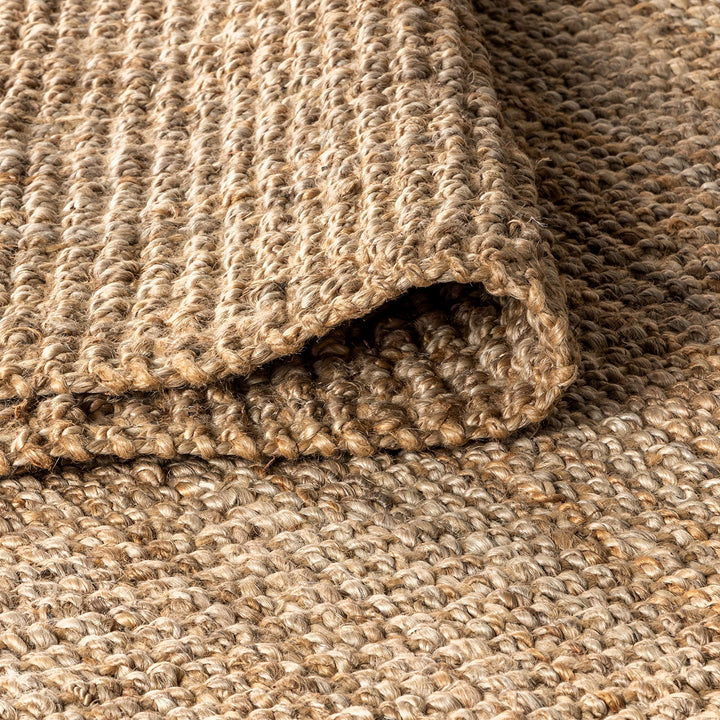 JONATHAN Y Maras Hand Woven Chunky Jute with Fringe Area Rug