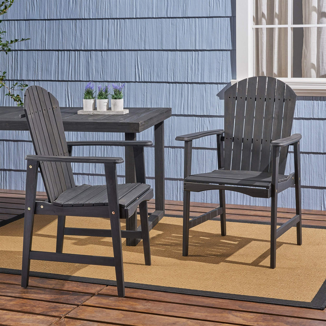 Malibu Acacia Adirondack-inspired Patio Dining Chairs (Set of 2) by Christopher Knight Home