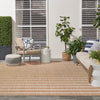 Nourison Positano Indoor/Outdoor Beige Ivory 9' x 12' Area Rug Easy Cleaning Non 9' x 12' - Beige/Ivory