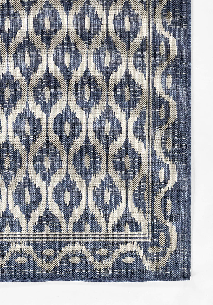 Momeni Riviera Contemporary Indoor/Outdoor Area Rug Blue 8' X 10'