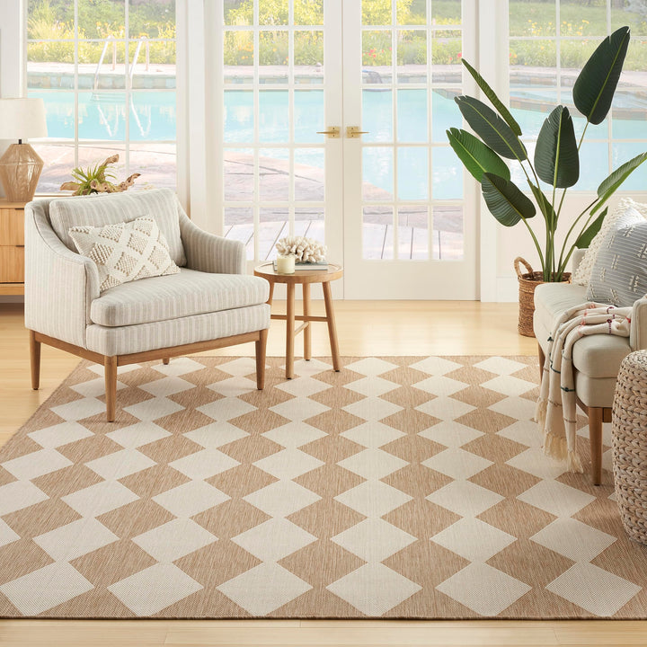 Nourison Positano Indoor/Outdoor Geometric Area Rug