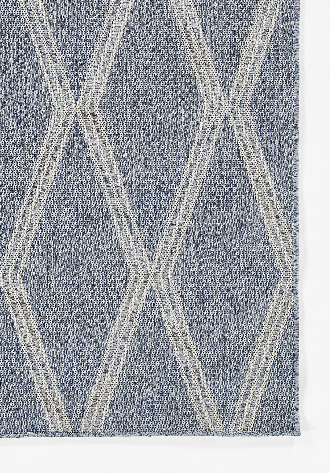 Momeni Hampton Transitional Indoor/Outdoor Area Rug Blue 6'6" X 9'